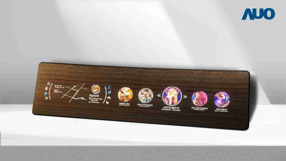 菠菜论坛研发全球最高穿透度达80%的AmLED木纹显示器，，，可于使用时呈现高亮度、、清晰可见的信息，，，并在不使用时回归为单纯的饰板，，节能兼具美观