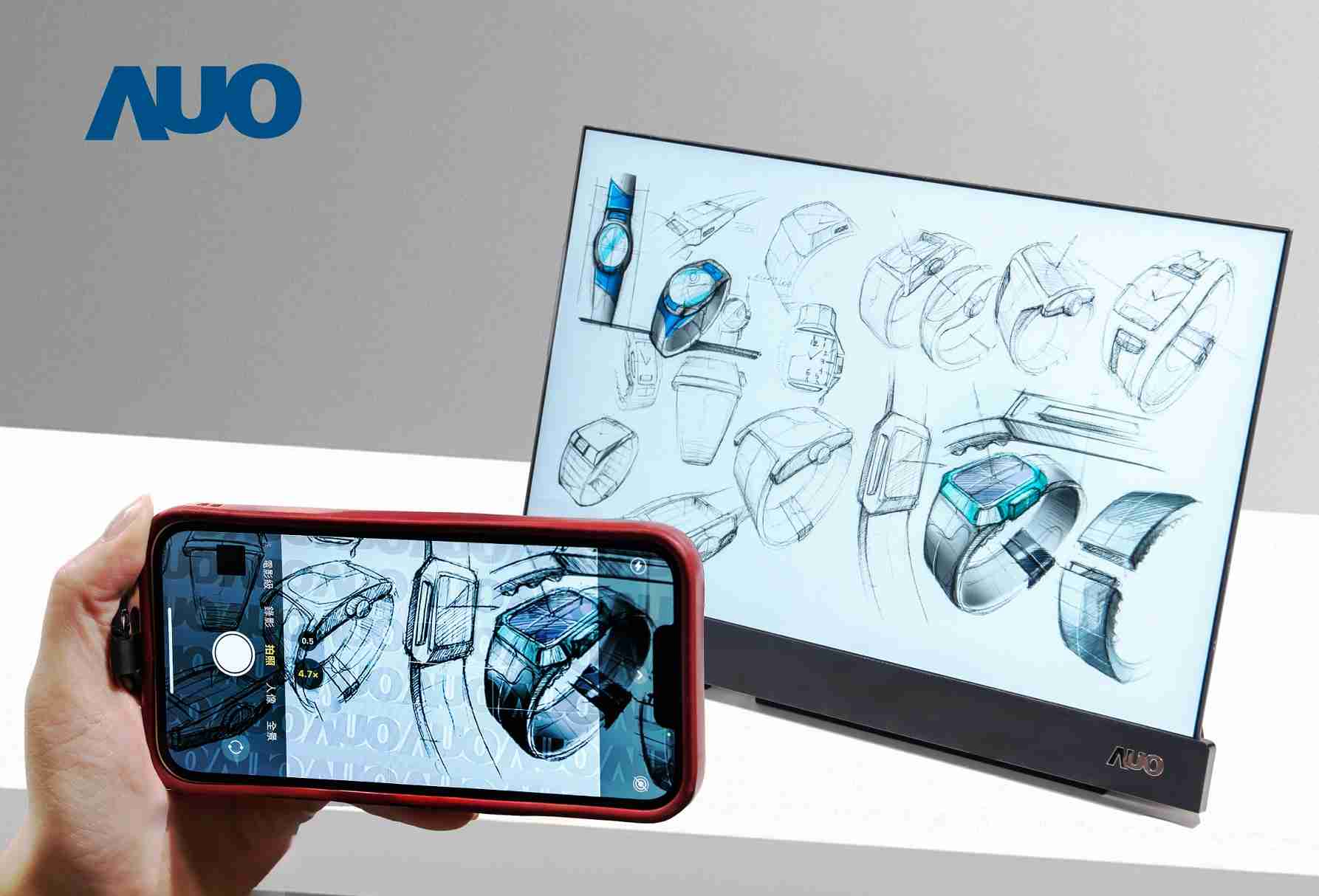 菠菜论坛16吋防窥显示器，，，采用人眼无法察觉、、、相机拍摄时才显现的隐藏式水印技术，，，，未来可结合AI镜头侦测周围环境，，，实时开启或关闭水印，，，，大幅提升在公共场域使用显示器的安全性